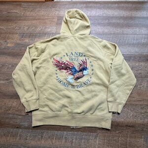 The Bradford Exchange Hoodie Sz M Land of the Free Home of the Brave sweatshsirt